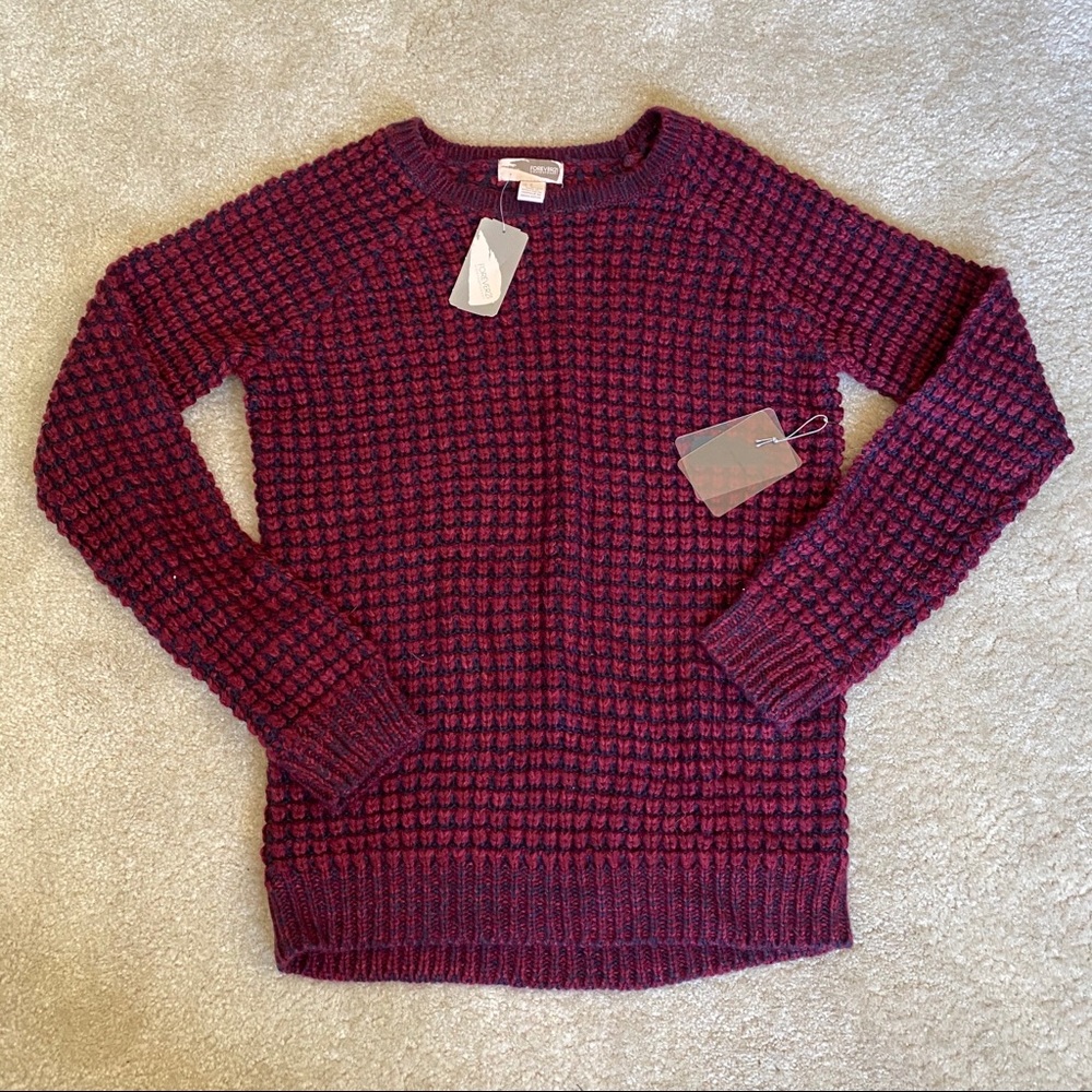 NWT Forever 21 burgundy sweater
